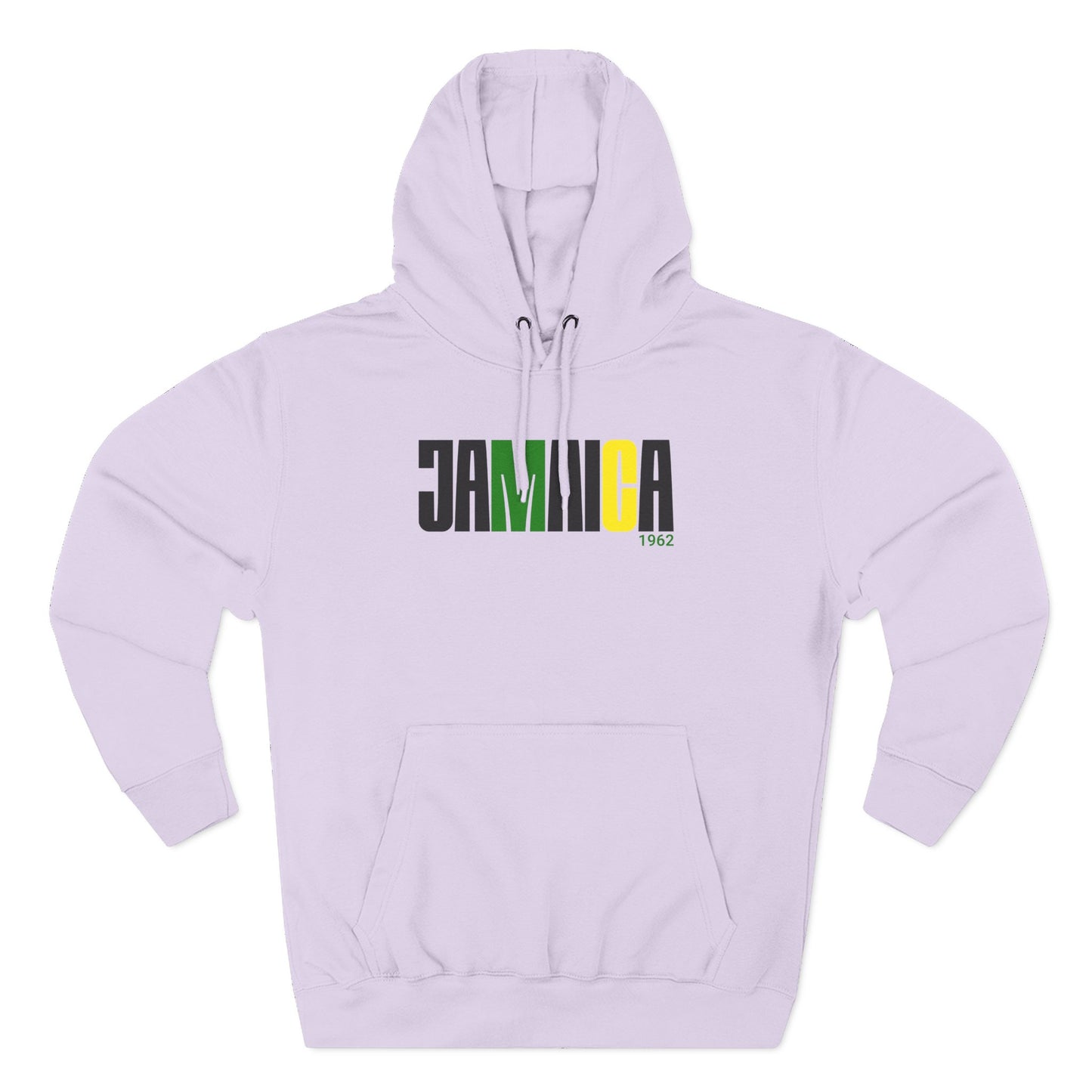 Fleece Hoodie - Jamaica 1962 Flag Colors