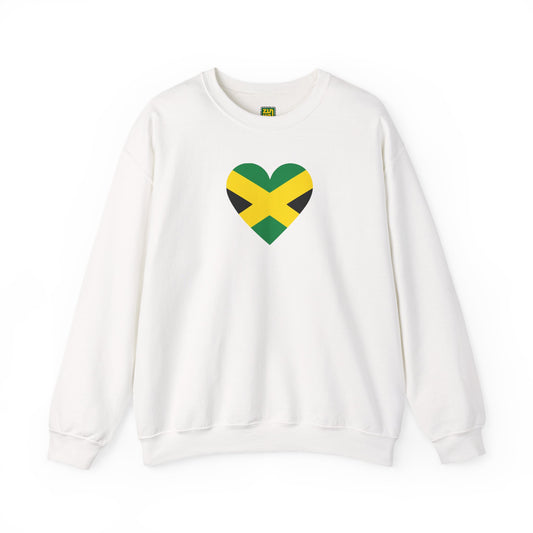 Jamaican Flag Heart Sweatshirt