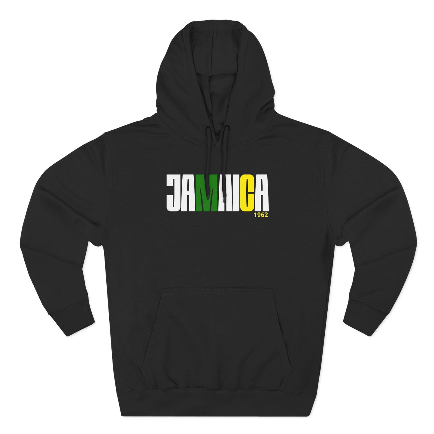 Fleece Hoodie - Jamaica 1962 Flag Colors