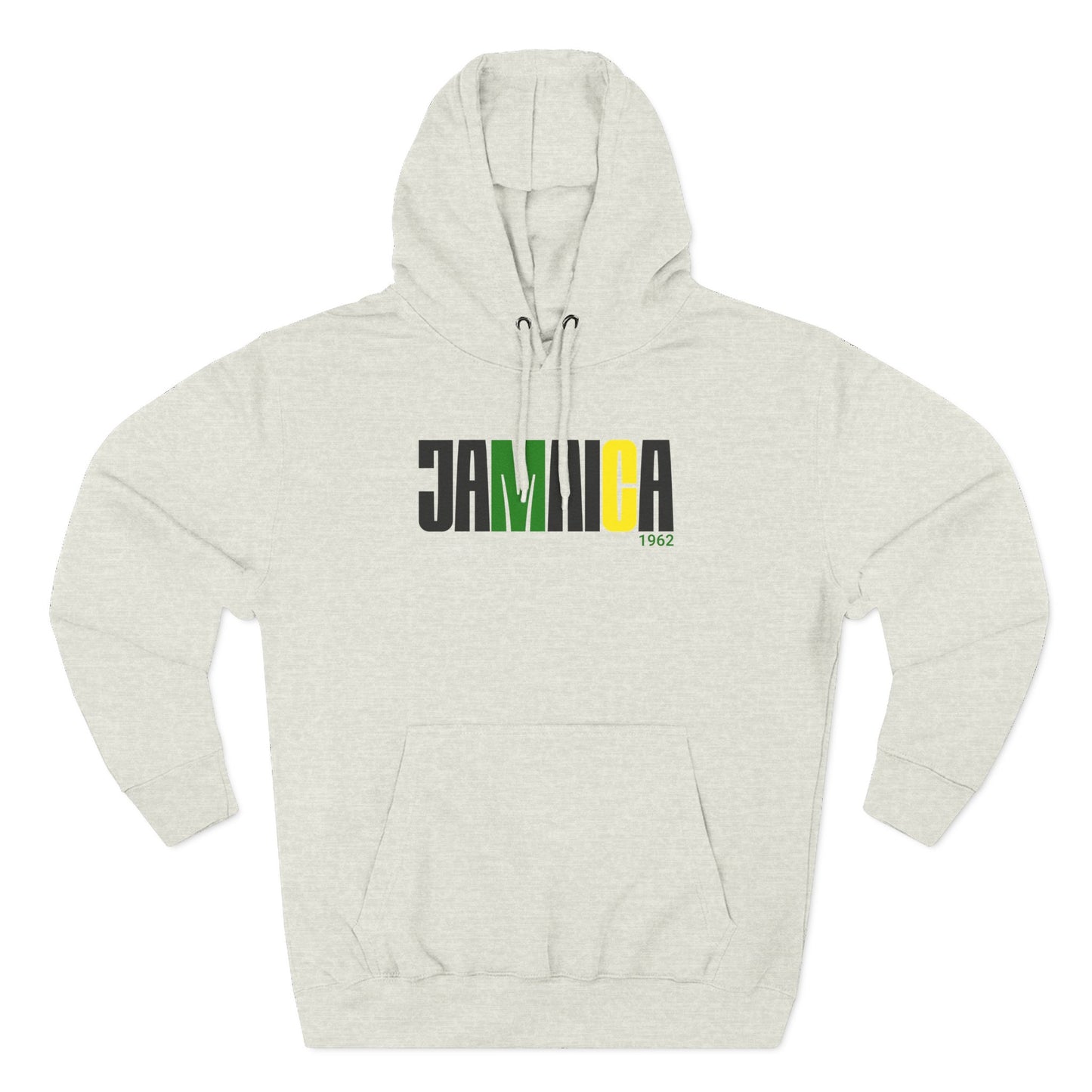 Fleece Hoodie - Jamaica 1962 Flag Colors